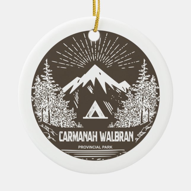 Carmanah Walbran Provincial Park Ceramic Ornament (Front)