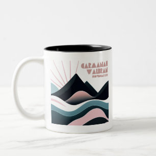 Carmanah Walbran Provincial Park Colored Hills Two-Tone Coffee Mug