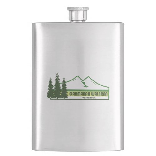 Carmanah Walbran Provincial Park Green Stripes Flask