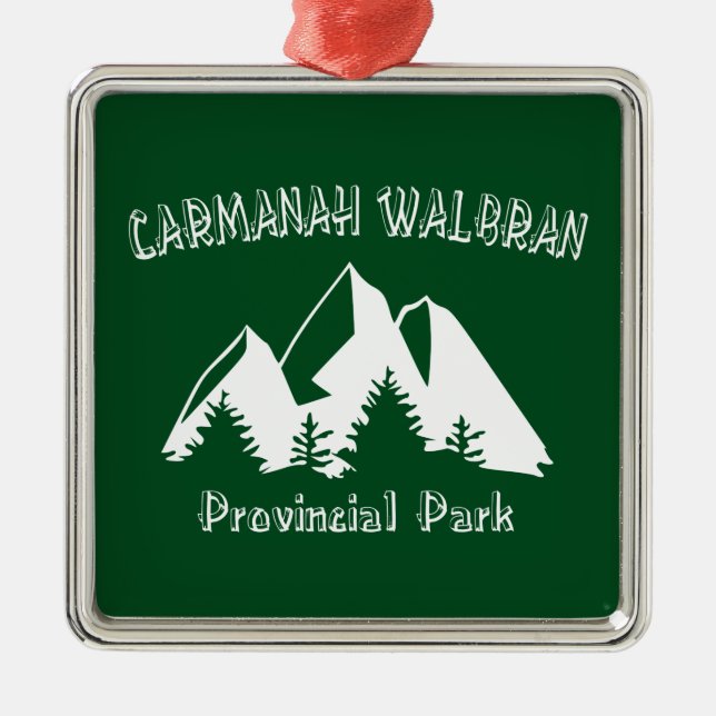 Carmanah Walbran Provincial Park Metal Ornament (Front)