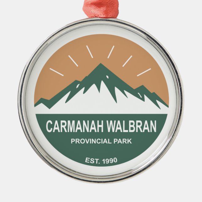 Carmanah Walbran Provincial Park Metal Ornament (Front)