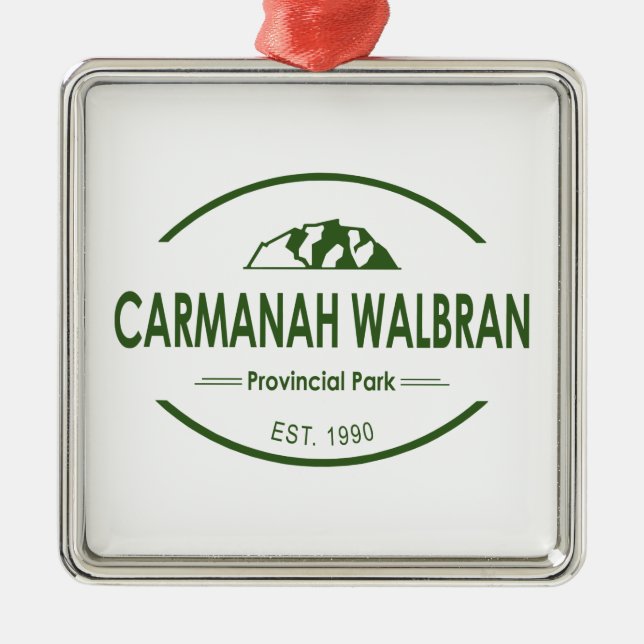 Carmanah Walbran Provincial Park Metal Ornament (Front)