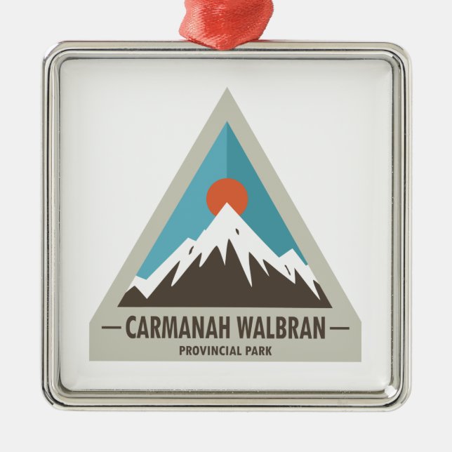 Carmanah Walbran Provincial Park Metal Ornament (Front)