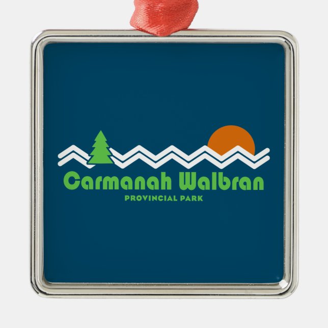 Carmanah Walbran Provincial Park Retro Metal Ornament (Front)