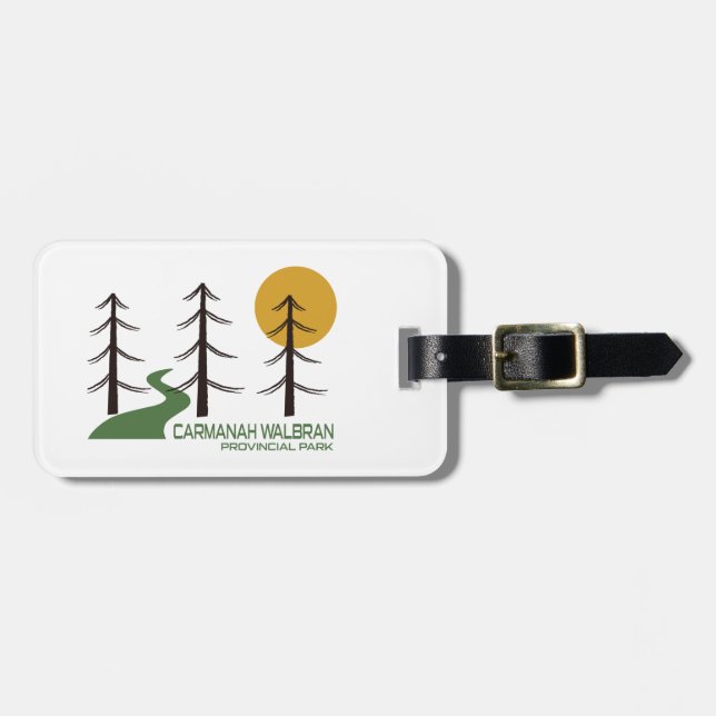Carmanah Walbran Provincial Park Trail Luggage Tag (Front Horizontal)