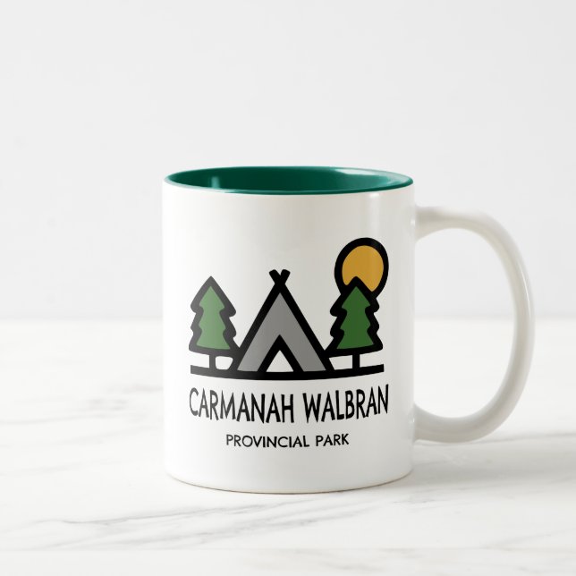 Carmanah Walbran Provincial Park Two-Tone Coffee Mug (Right)