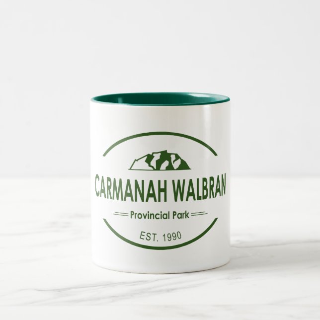 Carmanah Walbran Provincial Park Two-Tone Coffee Mug (Center)