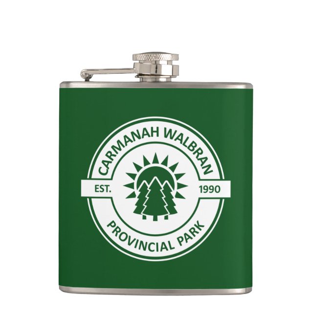Carmanah Walbran Provincial Sun Trees Flask (Front)