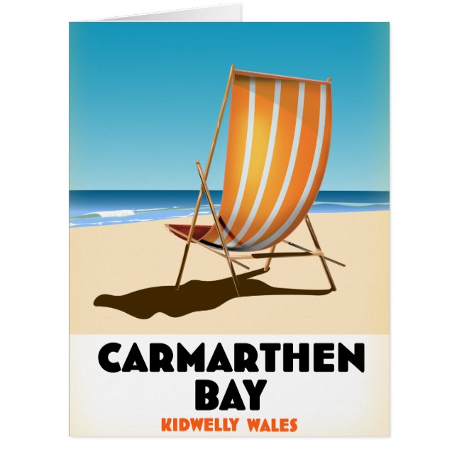 Carmarthen Bay Kidwelly Wales Seaside poster (Front)