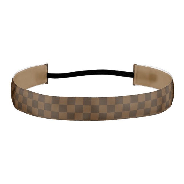 Carmel and Chocolate Athletic Headband (Front)