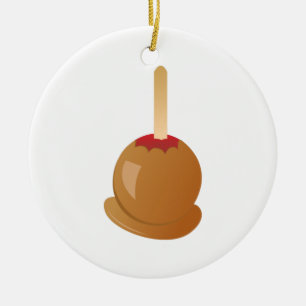 Carmel Apple Ceramic Ornament
