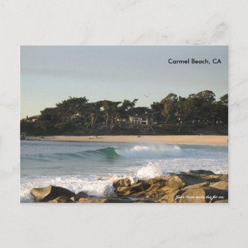Carmel Beach by John Oven Postcard