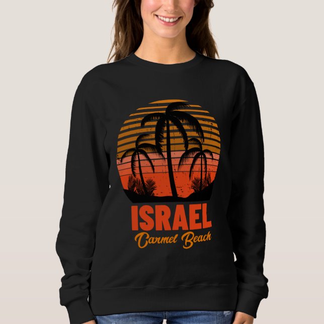 Carmel Beach Israel Sweatshirt (Front)