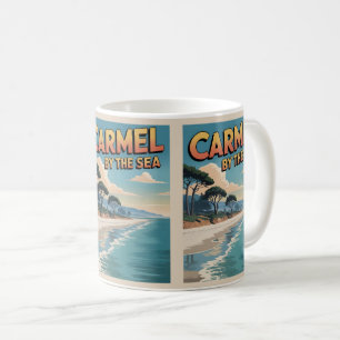 Carmel by the sea beach california pacific coast coffee mug
