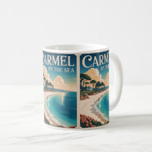 Carmel by the sea beach california pacific coast coffee mug