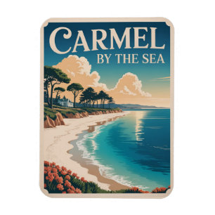 Carmel by the sea beach california pacific coast magnet