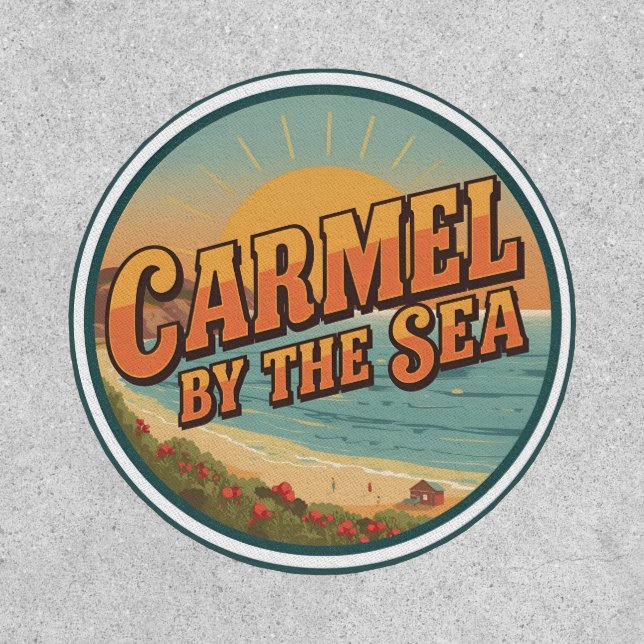 Carmel by the sea beach california pacific coast patch (Front)