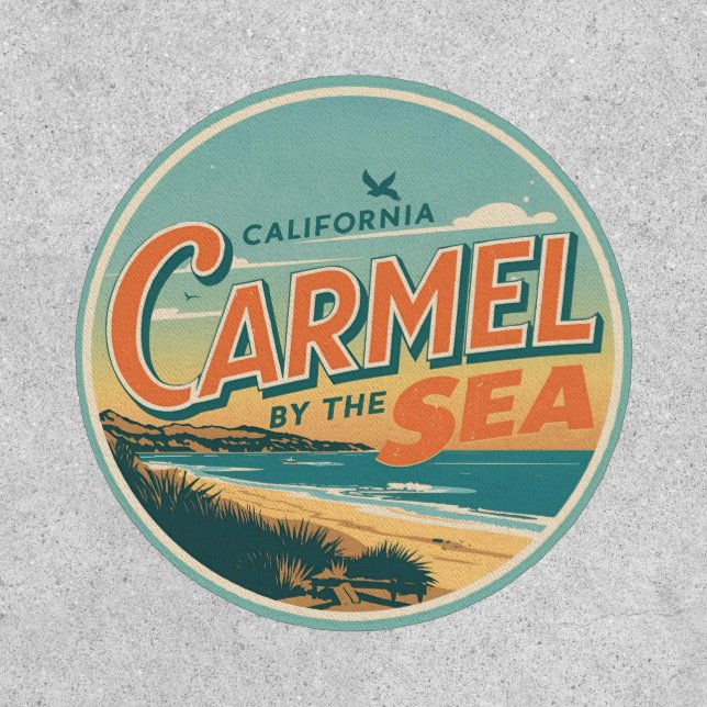 Carmel by the sea beach california pacific coast patch (Front)