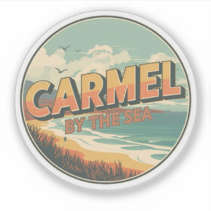 Carmel by the sea beach california pacific coast sticker