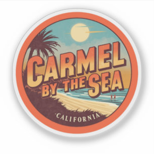 Carmel by the sea beach california pacific coast sticker