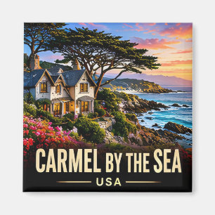 Carmel By The Sea California Coastal Village Trave Magnet