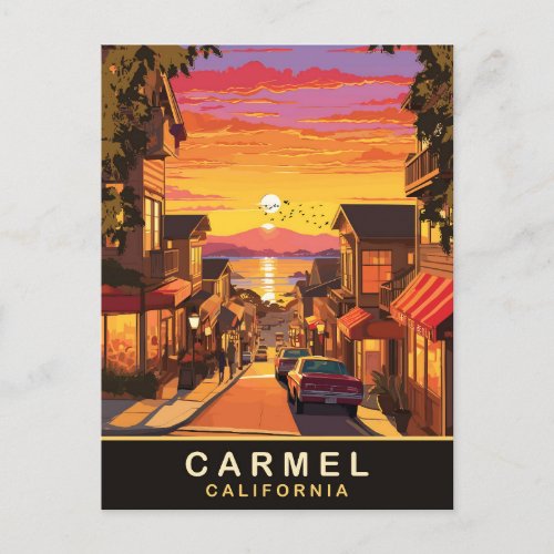 Carmel by the Sea California Postcard