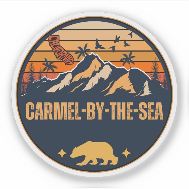 Carmel-by-the-Sea, California Sticker (Front)