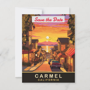 Carmel by the Sea California Wedding Invitation