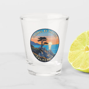 Carmel-by-the-sea lone cypress shot glass