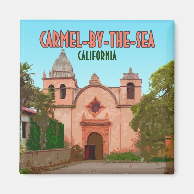 Carmel-By-The-Sea Mission Basilica California Magnet (Front)