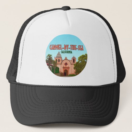 Carmel_By_The_Sea Mission Basilica California Trucker Hat