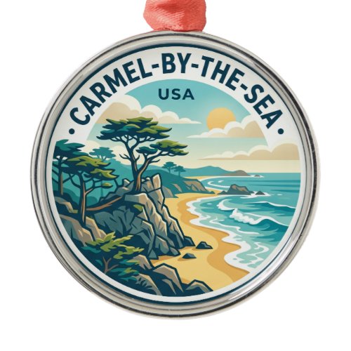 Carmel-by-the-sea USA Metal Ornament