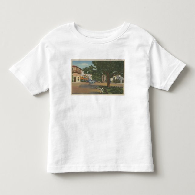 Carmel, CA - Business District View of Downtown Toddler T-shirt (Front)