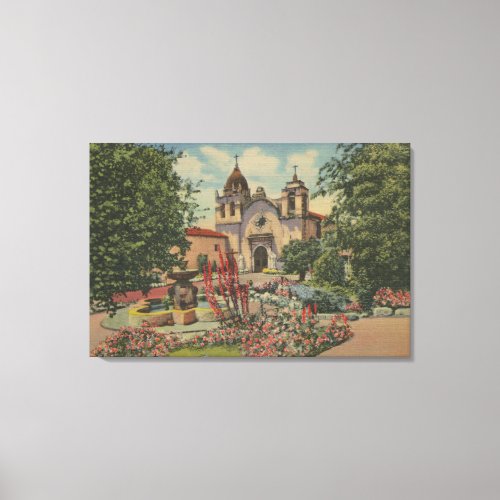 Carmel CA _ Mission San Carlos De Borromeo Canvas Print