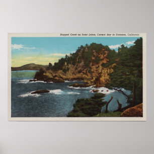 Carmel, CA - Rugged Coast on Point Lobos Poster