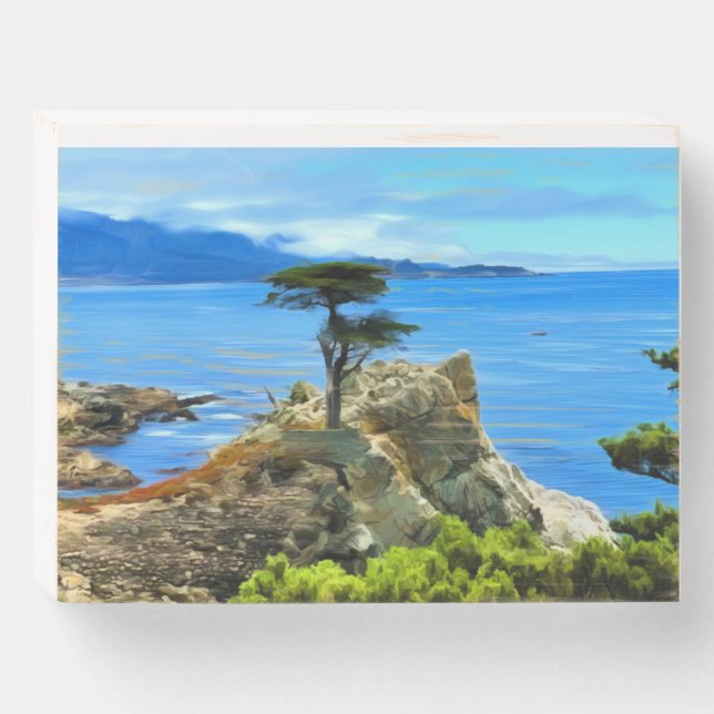 Carmel, CA Wood Box Sign (Front Horizontal)