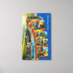 Carmel, California - Large Letter Scenes Canvas Print