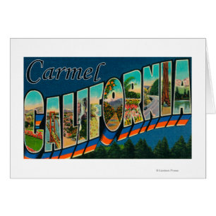 Carmel, California - Large Letter Scenes Cards