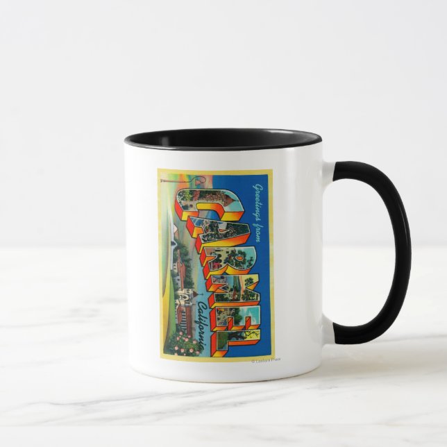 Carmel, California - Large Letter Scenes Mug (Right)