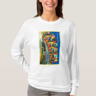 Carmel, California - Large Letter Scenes T-Shirt