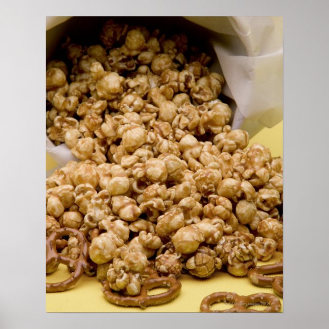 Carmel Corn and pretzels Poster (Front)