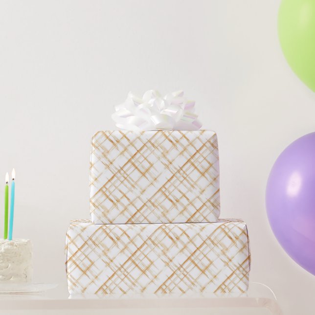 Carmel Cream Birthday  Wrapping Paper (Party Gifts)