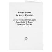 Carmel Lone Cypress Cards (Back)