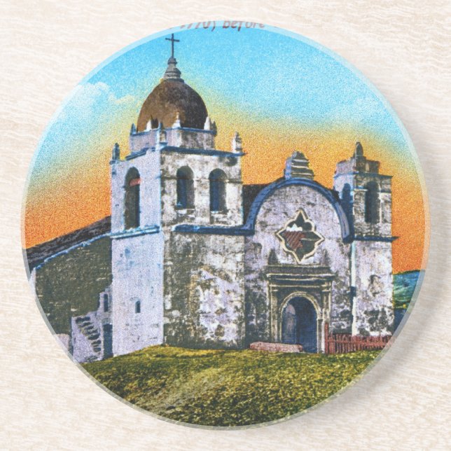 Carmel Mission Drink Coaster (Front)