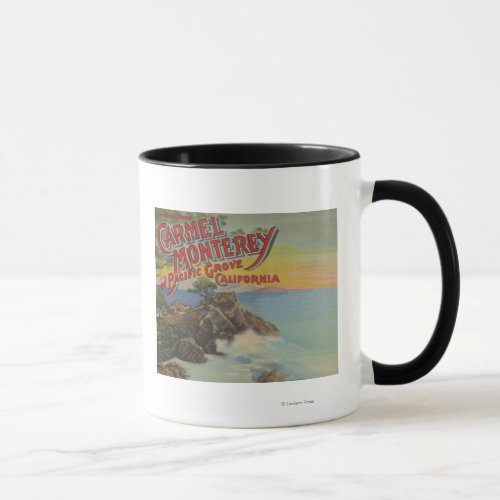 Carmel Monterey  Pacific Grove CA _ Welcomes Mug