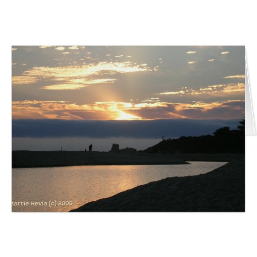 Carmel Sunset Couple Cards (Front Horizontal)
