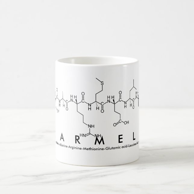 Carmela peptide name mug (Center)