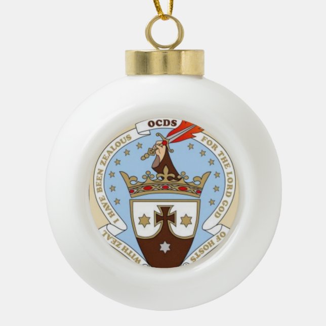 Carmelite Christmas Ornament (Front)