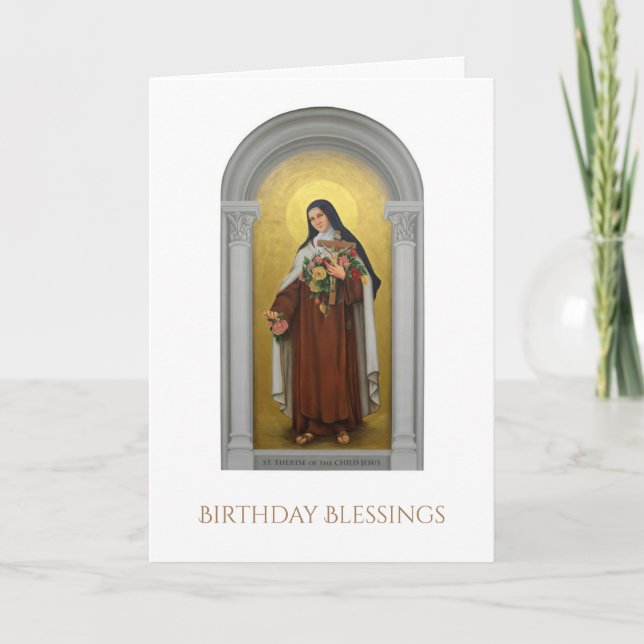 Carmelite Nun St. Therese the Little Flower Card (Front)