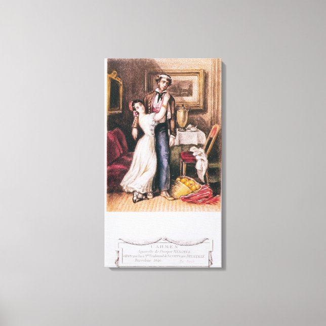 Carmen and Don Jose, 1846 Canvas Print (Front)